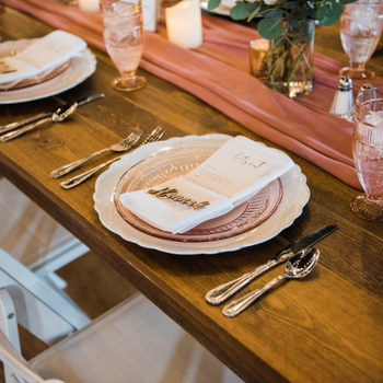 Wedding tables setup