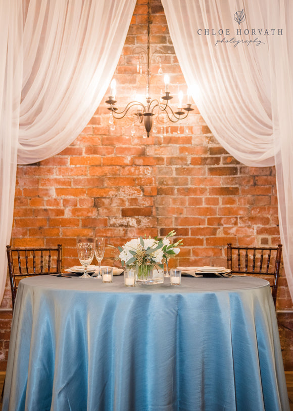 White Organza Drape