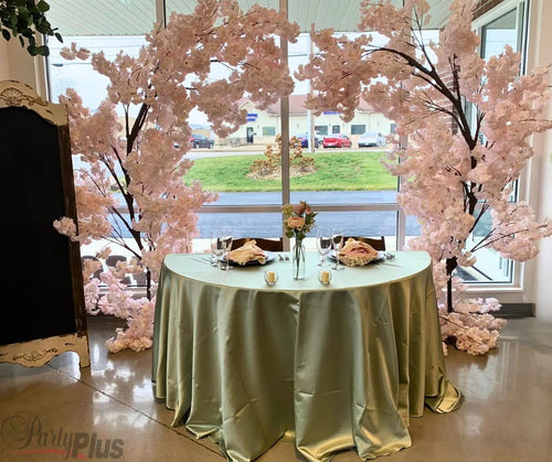 Pink Cherry Blossom Arching Tree