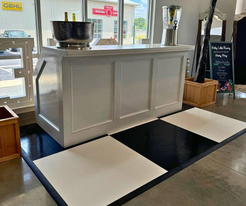 Portable 6' White Bar