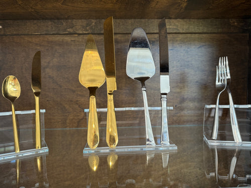 Gold Cake Knife & Server Set
