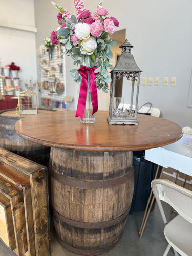 Round Wood Table Top for Barrels, 42