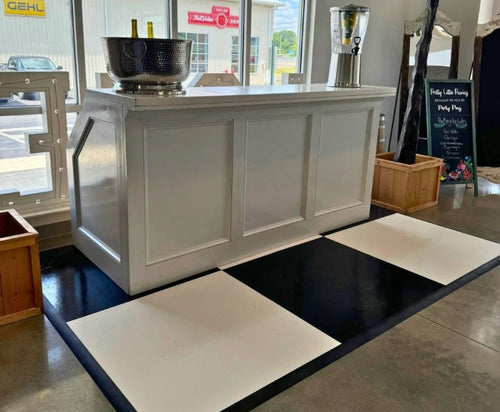 3'x3' Black Slate & White Slate