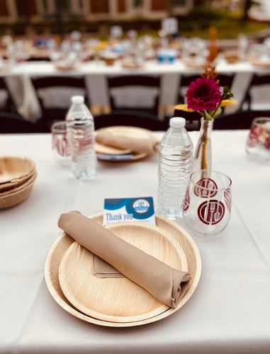 Palm Leaf Salad Plate