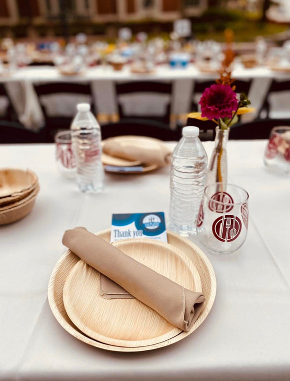 Palm Leaf Salad Plate