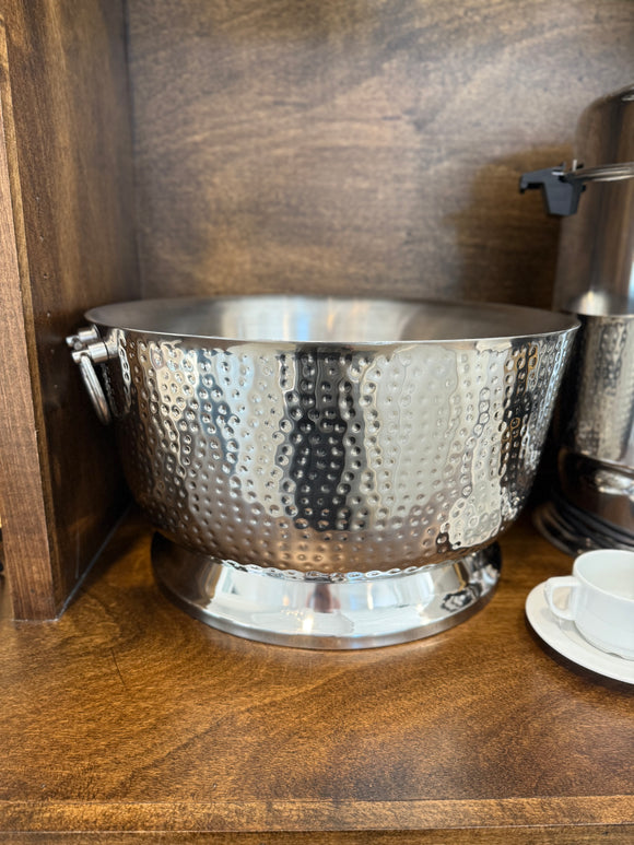 Hammered Stainless Ice Bin