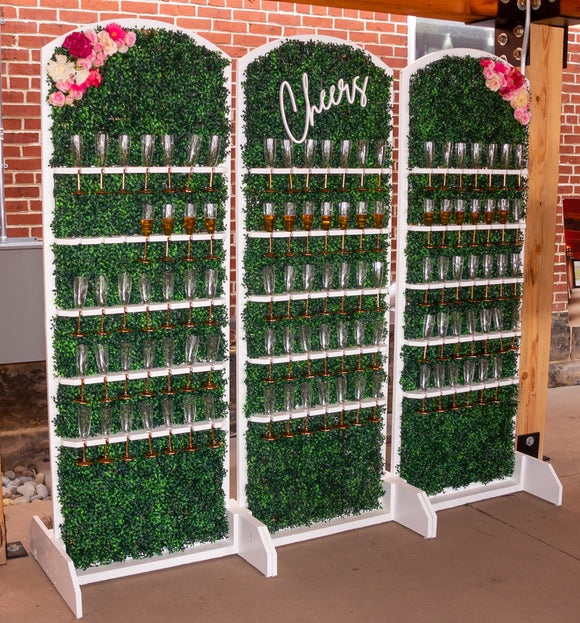 White Wooden Cheers Sign
