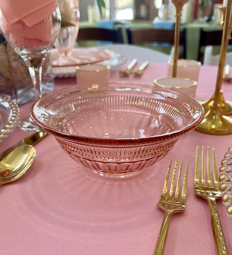 Pink Glassware Bowl