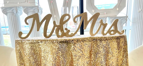 Mr & Mrs Tabletop Signs