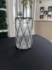 Bronze Wire & Glass Candle Holder
