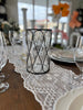 Bronze Wire & Glass Candle Holder