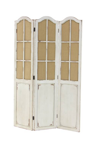 Burlap Room Divider
