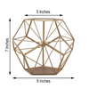 Gold Prism Centerpiece/Candle Holder