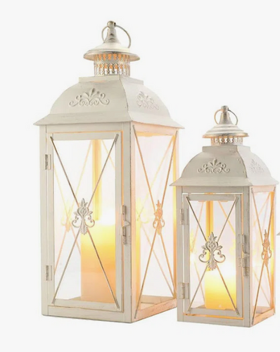 Cream White Rustic Lanterns