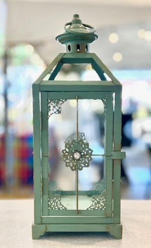 Rustic Vintage Teal Blue Lanterns