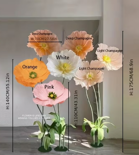 Giant Paper Flowers