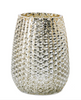 Silver Mercury Textured Vase/Candle Holder