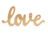 Gold Wooden Love Sign