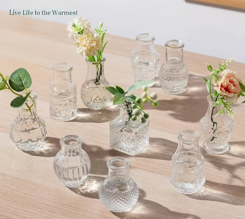 Assorted Apothecary Bud Vases (Clear)