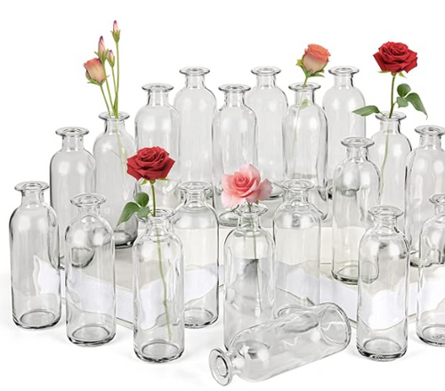 Clear Bottle Vases