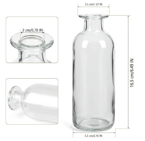 Clear Bottle Vases